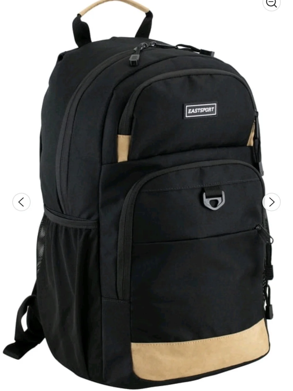 Eastsport Men's Black and Tan Backpack